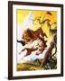 Fight Between Unicorn and Lion-Severino Baraldi-Framed Giclee Print