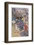 Fight Breaks out on Board the Pirate Ship-Alice B. Woodward-Framed Photographic Print