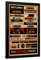 Fight Club - Rules-null-Framed Poster