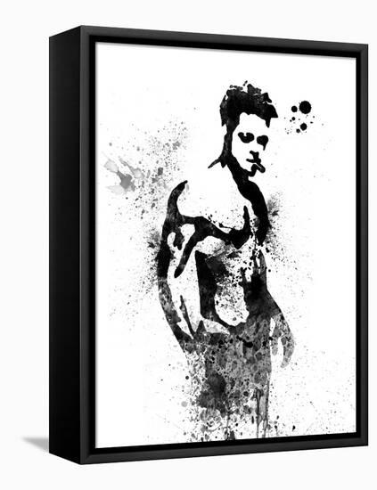 Fight Club Watercolor-Jack Hunter-Framed Stretched Canvas