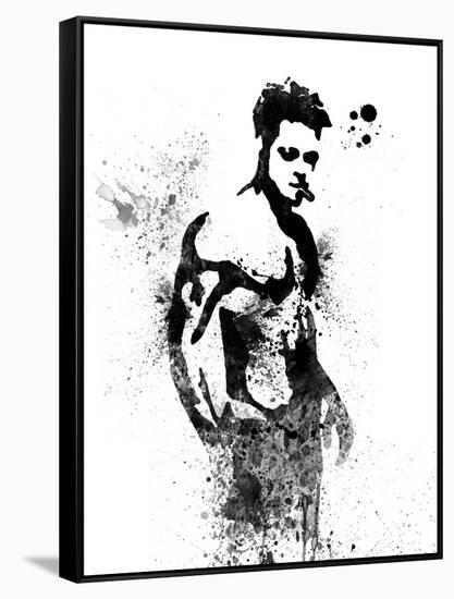 Fight Club Watercolor-Jack Hunter-Framed Stretched Canvas