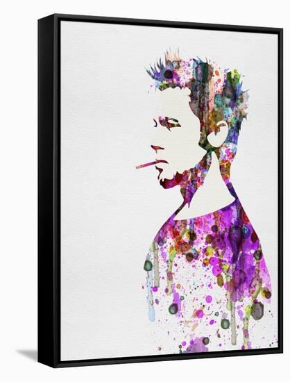 Fight Club Watercolor-Anna Malkin-Framed Stretched Canvas