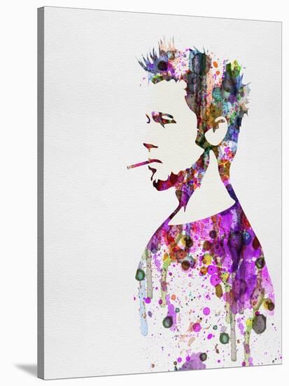 Fight Club Watercolor-Anna Malkin-Stretched Canvas
