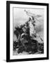 Fight for the Standard - Sergeant Ewart Capturing the Eagle of the French 45th Regiment at Waterloo-Richard Ansdell-Framed Giclee Print