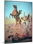 Fight For the Water Hole-Charles Schreyvogel-Mounted Giclee Print