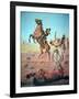 Fight For the Water Hole-Charles Schreyvogel-Framed Giclee Print