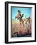 Fight For the Water Hole-Charles Schreyvogel-Framed Giclee Print