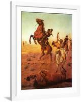 Fight for Water-Charles Shreyvogel-Framed Art Print