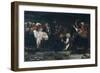 Fight in a Farmyard-Olaf Isaachsen-Framed Giclee Print