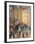 Fight in the Arcade-Umberto Boccioni-Framed Art Print