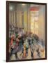 Fight in the Arcade-Umberto Boccioni-Framed Art Print