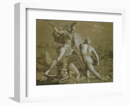 Fight of Achilles with the River Scamander-Philipp Otto Runge-Framed Giclee Print