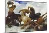 Fight of the Centaurs, 1873-Arnold Böcklin-Mounted Giclee Print