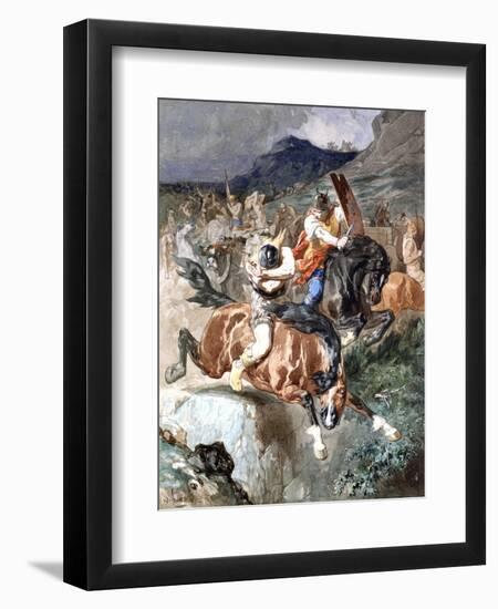 Fight of the Riders, C1842-1896-Evariste Vital Luminais-Framed Giclee Print