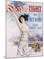 Fight or Buy Bonds-Howard Chandler Christy-Mounted Giclee Print