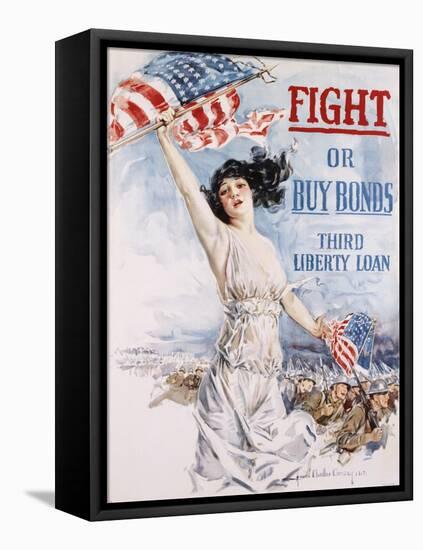 Fight or Buy Bonds-Howard Chandler Christy-Framed Stretched Canvas