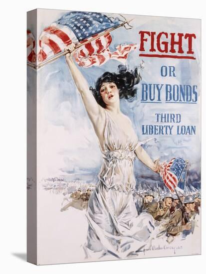 Fight or Buy Bonds-Howard Chandler Christy-Stretched Canvas