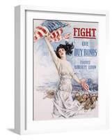 Fight or Buy Bonds-Howard Chandler Christy-Framed Giclee Print