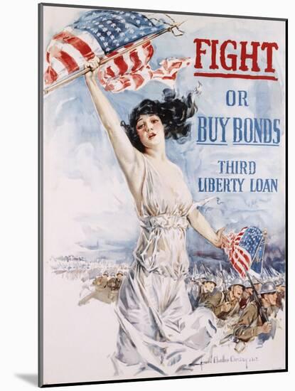 Fight or Buy Bonds-Howard Chandler Christy-Mounted Giclee Print