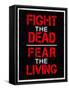 Fight the Dead Fear the Living-null-Framed Stretched Canvas