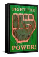 Fight The Power Pixel 1-null-Framed Stretched Canvas