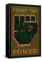 Fight The Power Pixel 4-null-Framed Stretched Canvas