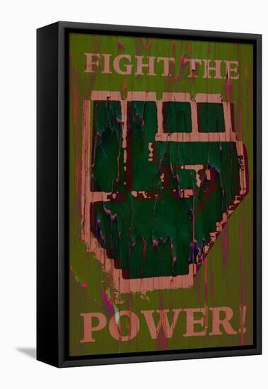 Fight The Power Pixel 4-null-Framed Stretched Canvas