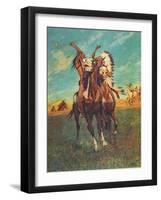 Fight to the Finish-Charles Shreyvogel-Framed Art Print