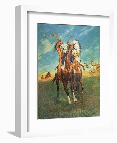 Fight to the Finish-Charles Schreyvogel-Framed Giclee Print