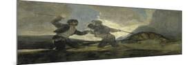 Fight with Cudgels-Francisco de Goya-Mounted Giclee Print