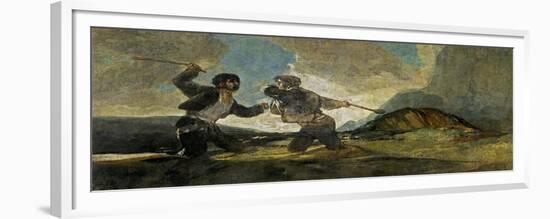 Fight with Cudgels-Francisco de Goya-Framed Giclee Print