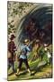 Fight with the Bears in the Cave-Johann David Wyss-Mounted Art Print