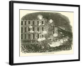 Fight with the Military, July 1863-null-Framed Giclee Print