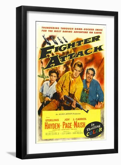 Fighter Attack-null-Framed Art Print