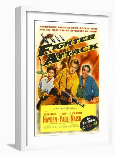 Fighter Attack-null-Framed Art Print