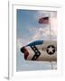 Fighter Jet and Flag along US Highway 50, Fallon, Nevada, USA-Scott T. Smith-Framed Photographic Print