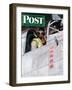 "Fighter Pilot," Saturday Evening Post Cover, May 22, 1943-Mead Schaeffer-Framed Giclee Print