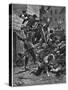 Fighting at the Barricades, the July Monarchy, France, 1848-null-Stretched Canvas