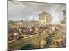 Fighting at the Bridge of Boffalora During the Battle of Magenta, 4th June 1859, C.1859-null-Mounted Giclee Print