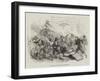 Fighting at the Gate, Barcelona-null-Framed Giclee Print