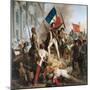 Fighting at the Hotel De Ville, 28th July 1830, 1833-Jean Victor Schnetz-Mounted Giclee Print