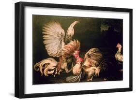 Fighting Cocks-Frans Snyders Or Snijders-Framed Giclee Print