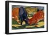 Fighting Cows-Franz Marc-Framed Giclee Print