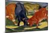 Fighting Cows-Franz Marc-Mounted Giclee Print