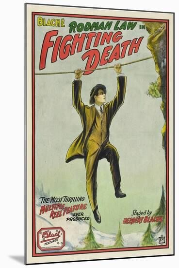 Fighting Death, Rodman Law, 1914-null-Mounted Art Print