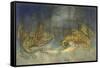 Fighting Dragons, 1979-Wayne Anderson-Framed Stretched Canvas