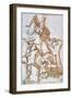 Fighting Figures, 1527-1585-Luca Cambiaso-Framed Giclee Print