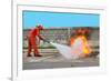 Fighting Fire during Training-Yutthaphong-Framed Photographic Print