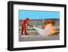 Fighting Fire during Training-Yutthaphong-Framed Photographic Print