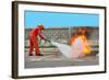 Fighting Fire during Training-Yutthaphong-Framed Photographic Print